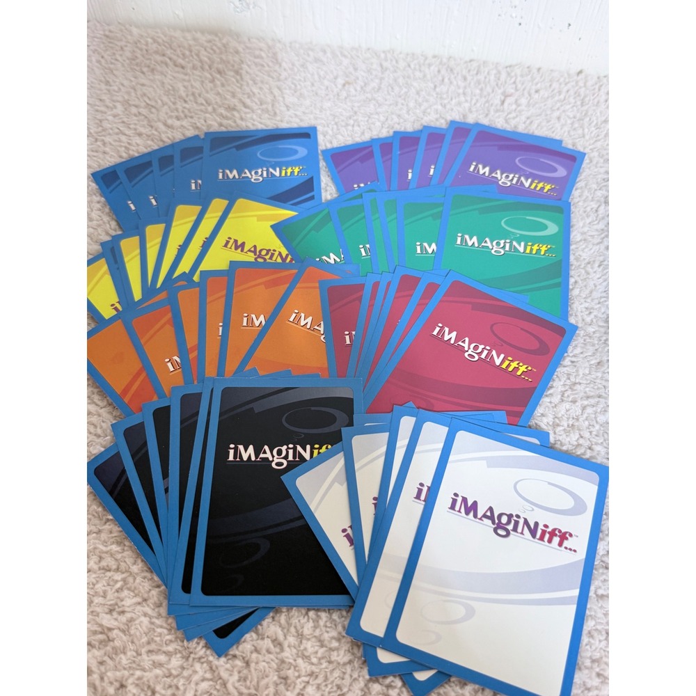 iMagiNiff Board Game Replacement Cards Lot Question & Bonus Cards Blue Border